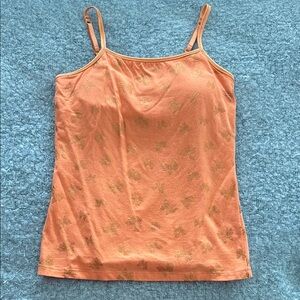 Orange Camisole with Delicate Pattern